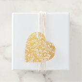 Marbleized Modern Abstract in Gold of Silver Foil Bedankjes Labels (Met doos)