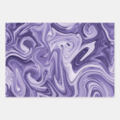 marbleized verfveer groen roze paarse kleurrijk inpakpapier vel (Voorkant 3)