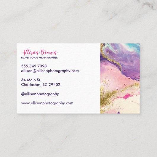 Marbleous Dream Visitekaartje (Achterkant)