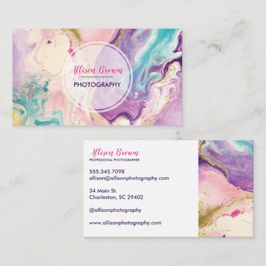 Marbleous Dream Visitekaartje (Voorkant / Achterkant)