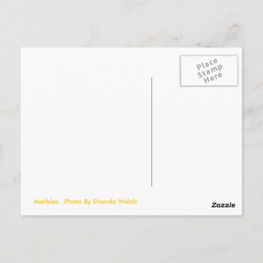 Marbles Briefkaart (Achterkant)