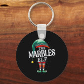 Marbles Elf Christmas Group Xmas Pajama Party Sleutelhanger (Voorkant)