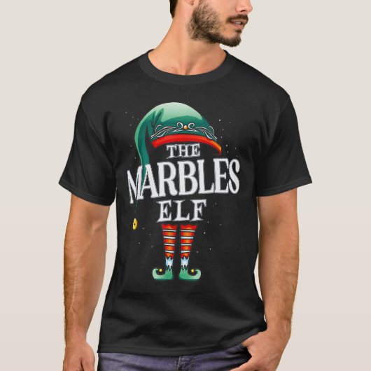 Marbles Elf Christmas Group Xmas Pajama Party T-shirt (Voorkant)