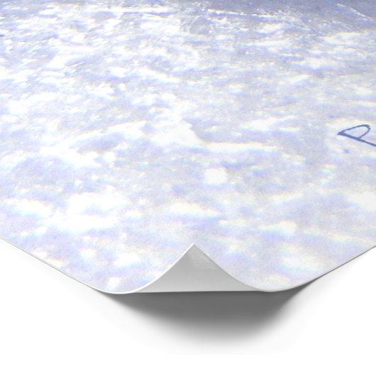 Marbles in sneeuw poster (Hoek)