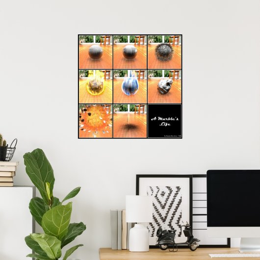 Marble's Life Poster (Thuiskantoor)