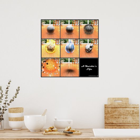 Marble's Life Poster (Keuken)