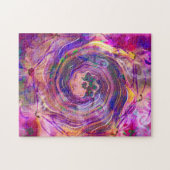 Marbling Art June roze roze roze roze spiraal - mo Legpuzzel (Horizontaal)