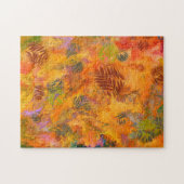 Marbling Art Oktober herfst vertrekt moeilijk Legpuzzel (Horizontaal)