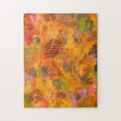 Marbling Art Oktober herfst vertrekt moeilijk Legpuzzel (Verticaal)