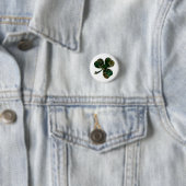 Marbling Black Shamrock Ronde Button 3,2 Cm (In situ)