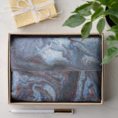 Marbling Blue Tissuepapier (Geschenk)