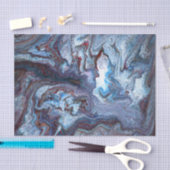 Marbling Blue Tissuepapier (Craft)