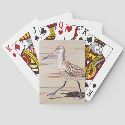 Marbling Godwit Pokerkaarten (Achterkant)