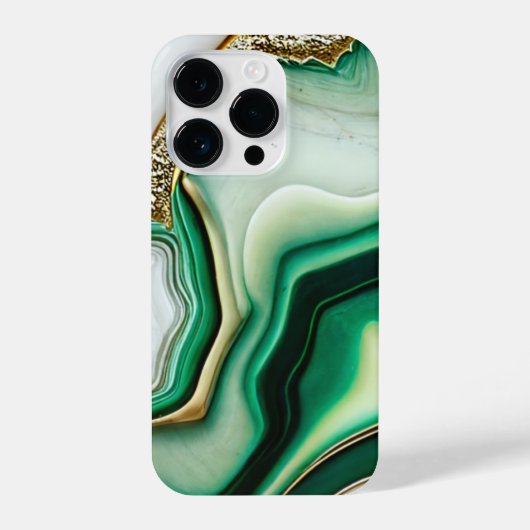 Marbling Jade Agate iPhone Hoesje (Achterkant)