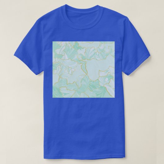 Marbling Kintsugi Sage T-shirt (Design voorkant)