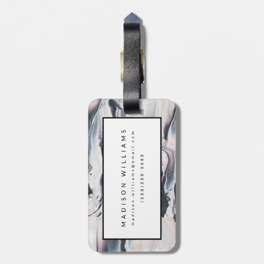 Marbling V Crop Bagagelabel (Achterkant verticaal)