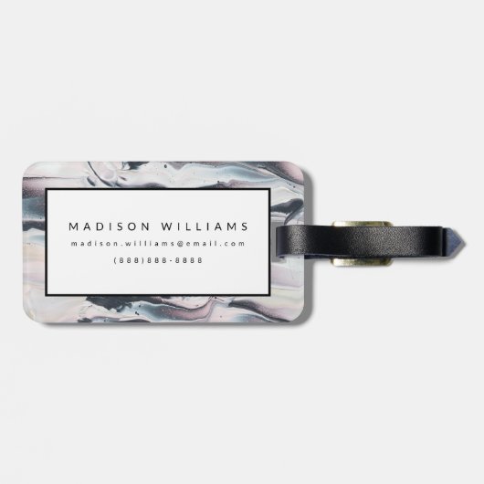 Marbling V Crop Bagagelabel (Achterkant horizontaal)