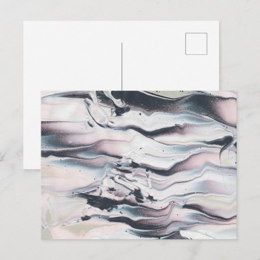 Marbling V Crop Briefkaart (Voorkant / Achterkant)