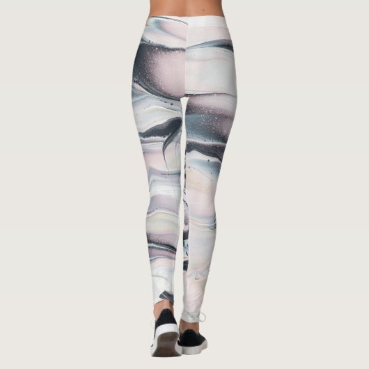 Marbling V Crop Leggings (Achterkant)