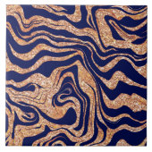 Marbly Paarse & Blush Roze Glitter Schattige Meisj Tegeltje (Voorkant)