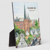Marburg Altstadt Germany Townscape Painting Fotoplaat (Zijkant)