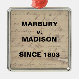 Marbury Madison Checkings and Balances Resistance Metalen Ornament