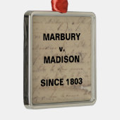 Marbury Madison checkt en balanceert weerstand Metalen Ornament (Rechts)
