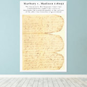 Marbury v. Madison, 5 U.S. 137 (1803) Canvas Afdruk (Insitu (Houten vloer))