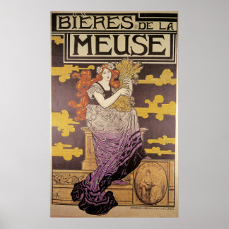 Marc Auguste Bastard Bieres de La Meuse Poster
