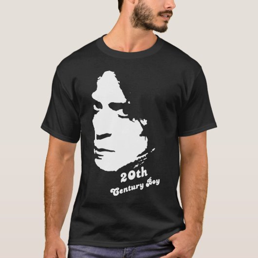 MARC BOLAN CENTURY BOY tribute glam 70s retro rock T-shirt (Voorkant)