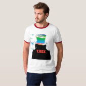 Marc Bolan™ en T.Rex™ Ringer T-Shirt (Voorkant volledig)