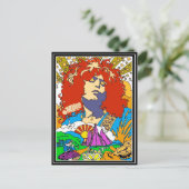 Marc Bolan Pop Art Feestdagenkaart (Staand voorkant)