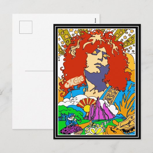 Marc Bolan Pop Art Feestdagenkaart (Voorkant / Achterkant)