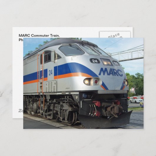 MARC Commuter Train Briefkaart (Voorkant / Achterkant)