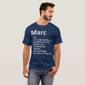 MARC Definitie Gepersonaliseerde Naam Grappige Ver T-shirt (Voorkant volledig)