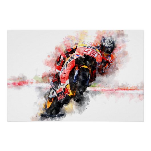 Marc Márquez 2017 Perfect Poster (Voorkant)