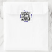 Marc QR Code Gepersonaliseerde NAAM Sticker (Tas)