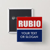 MARC RUBIO 2012 VIERKANTE BUTTON 5,1 CM (Voorkant /achterkant)