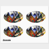 Marc - Sonatine voor Violin en Piano Ovale Sticker (Vel)