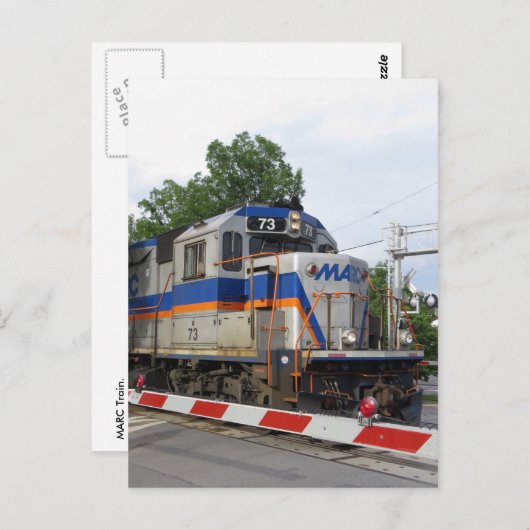 MARC Train Briefkaart (Voorkant / Achterkant)