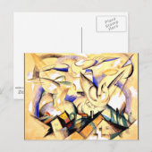 Marc - Vogels boven het dorp Briefkaart (Voorkant / Achterkant)