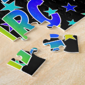 "MARC" Voornaam, geun "HAPPY BIRTHDAY" Legpuzzel (Zijkant)