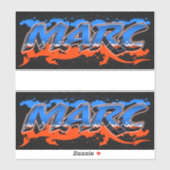 Marc Vorname Name Graffiti Aufkleber Sticker (Vel)