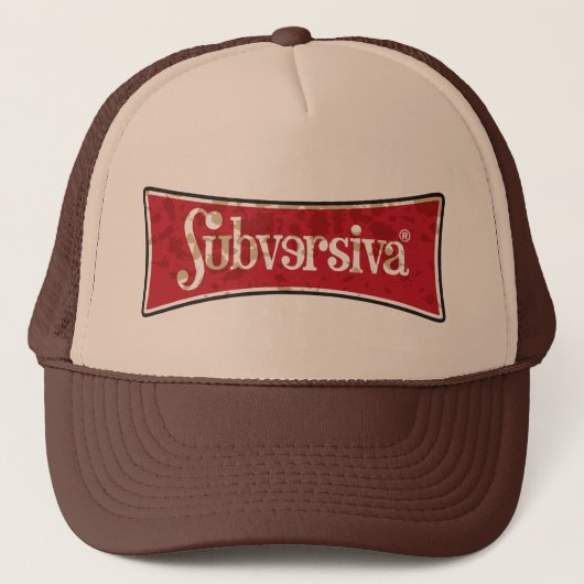 marca-subversiva-manchado-01 trucker pet (Voorkant)