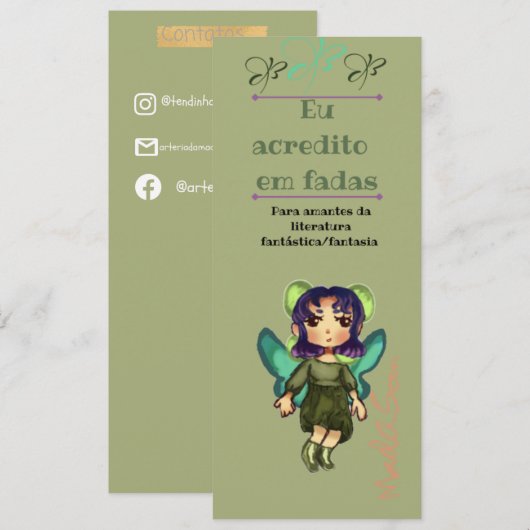 Marcador de página kaart (Voorkant / Achterkant)