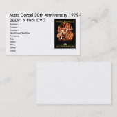 MARCDORCEL30, Marc Dorcel 30th Jubileum 1979... Visitekaartje (Voorkant / Achterkant)