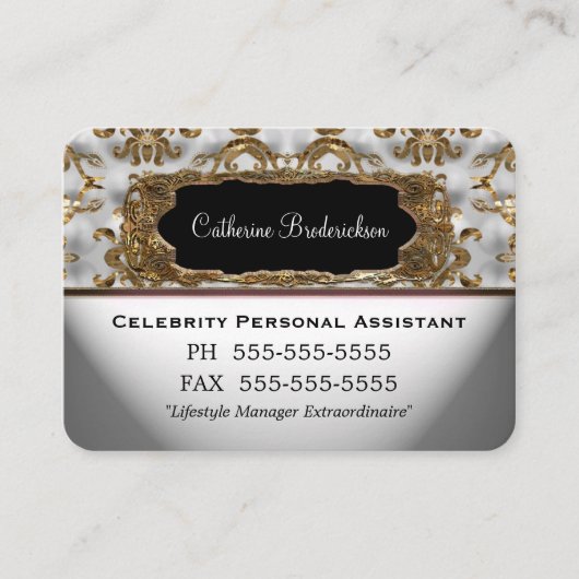 Marcea Personal Assistant Professional Round Edge Visitekaartje (Voorkant)