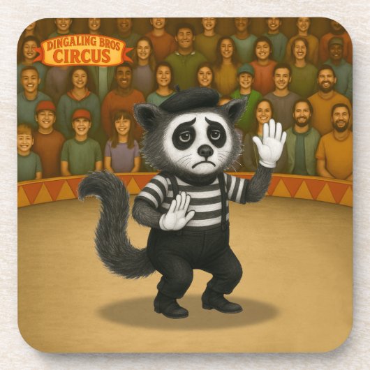 Marcel, civet-mime bier onderzetter (Voorkant)