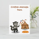 Marcel, civet mime kaart (Staand voorkant)