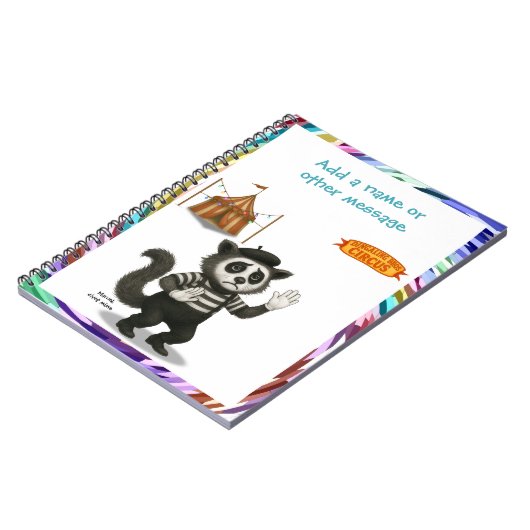 Marcel, civet mime notitieboek (Linkerzijde)